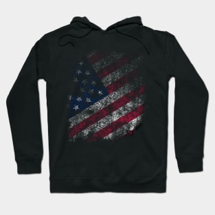 Vintage Patriotic American Flag Hoodie